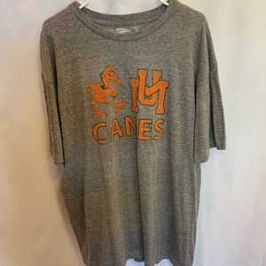 Vintage University of Miami UMiami UM Canes Sebastian Graphic Tee Size XXL